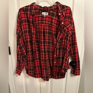 Old Navy Plaid Button UP Shirt